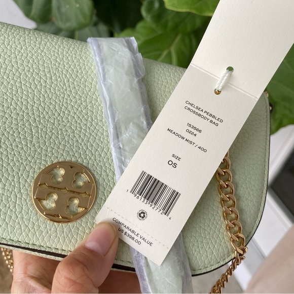 TORY BURCH 153566 CHELSEA PEBBLED LEATHER CROSSBODY - Picture 6 of 11